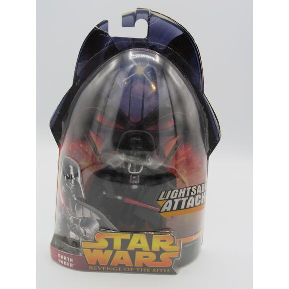 NEW Sealed Darth Vader Lightsaber Attack Revenge of the Sith Star Wars Figure - Picture 1 of 12